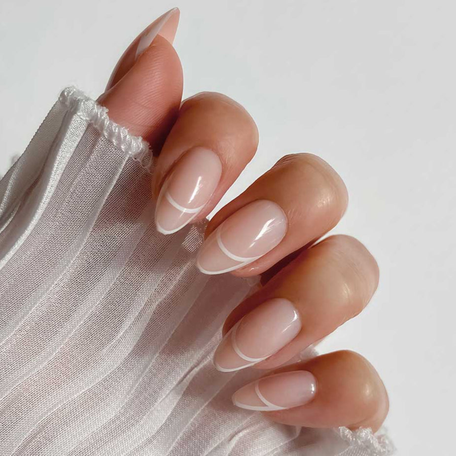 Ribbon 24Pcs Press-Ons Nail Set