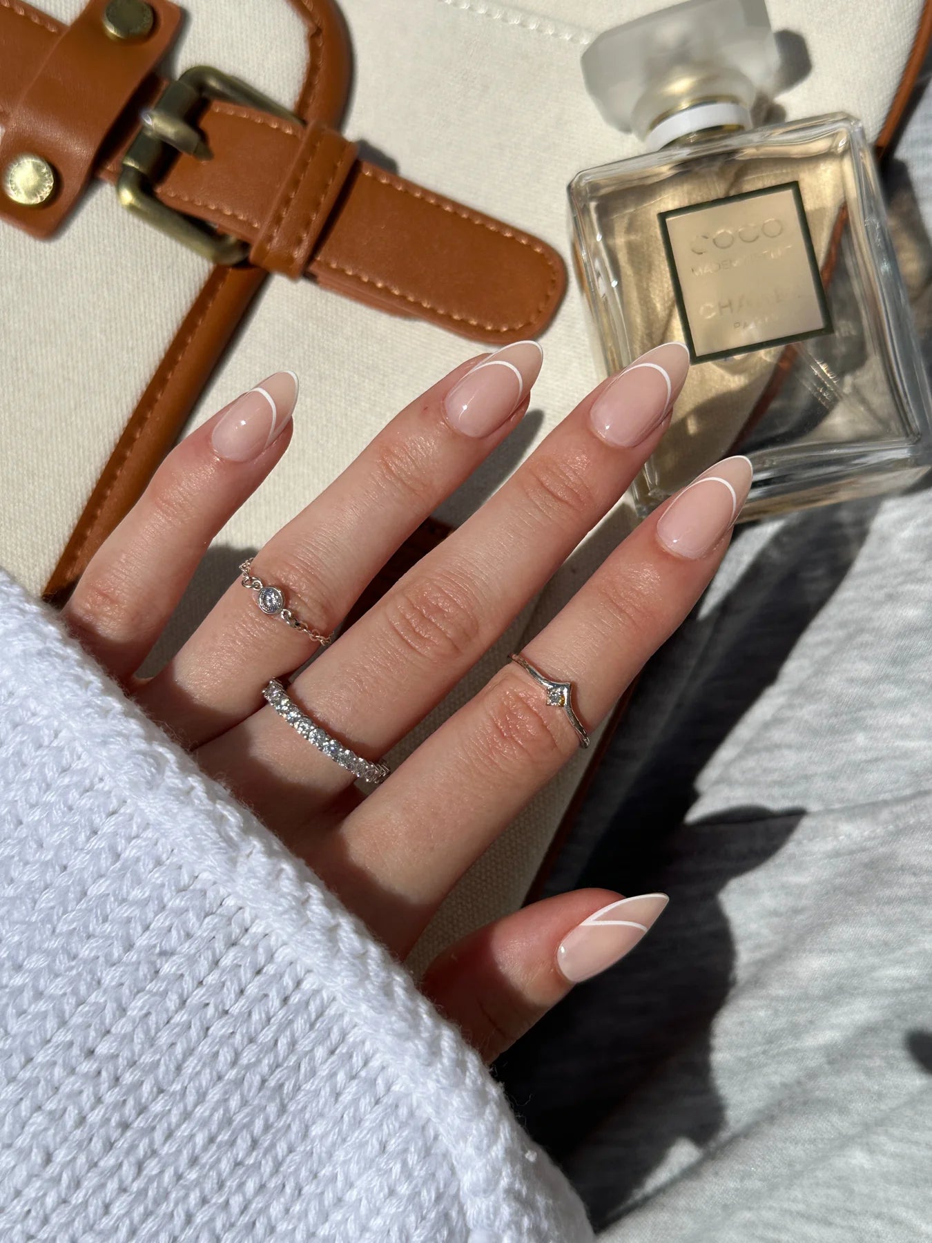 Ribbon 24Pcs Press-Ons Nail Set