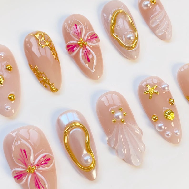 Siren Type Mermaidcore Press-On Nails