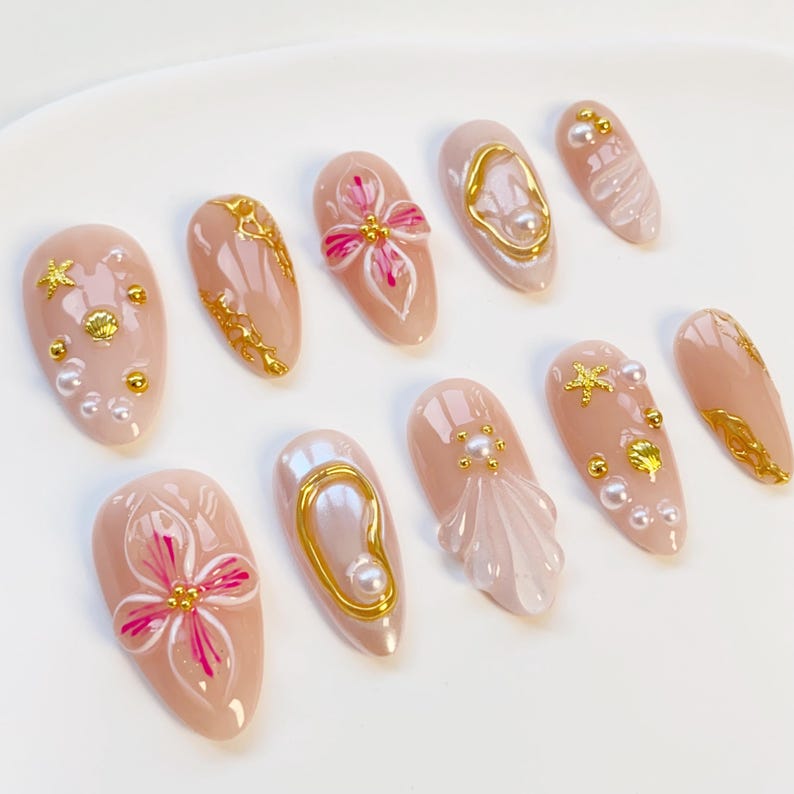 Siren Type Mermaidcore Press-On Nails
